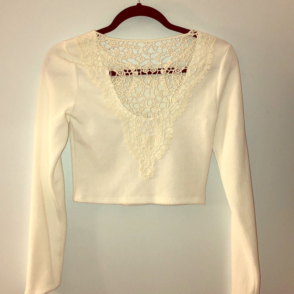White crop top